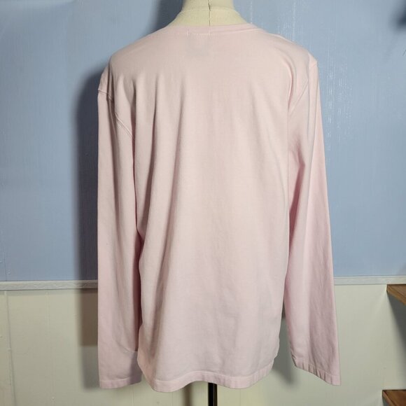 Old Navy Brand XXL Prefect Fit Stretch Baby Pink Crew Neck Longsleeve T-Shirt - Picture 6 of 9
